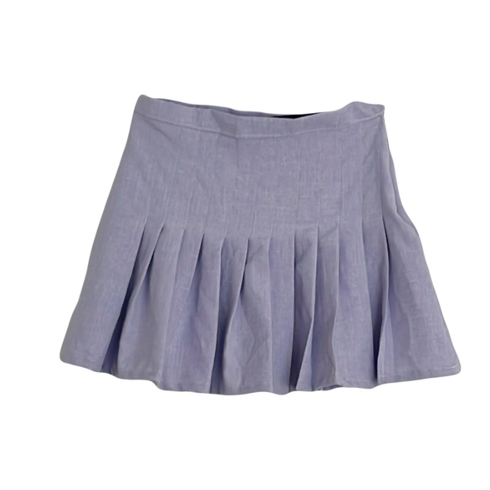 Lavender Pleated Women's Mini Skirt Tumblr Girl